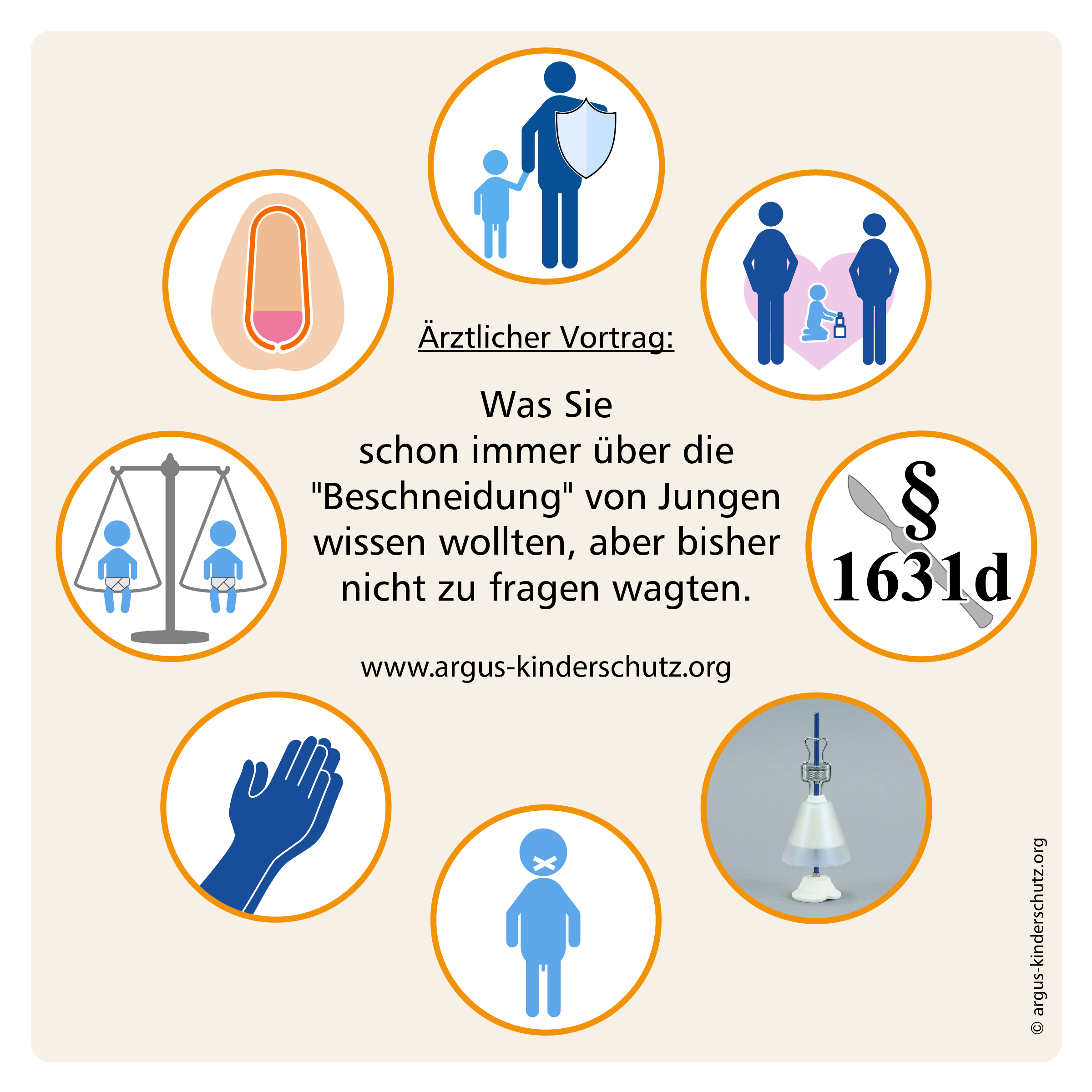 Einladungskarte für den Vortrag