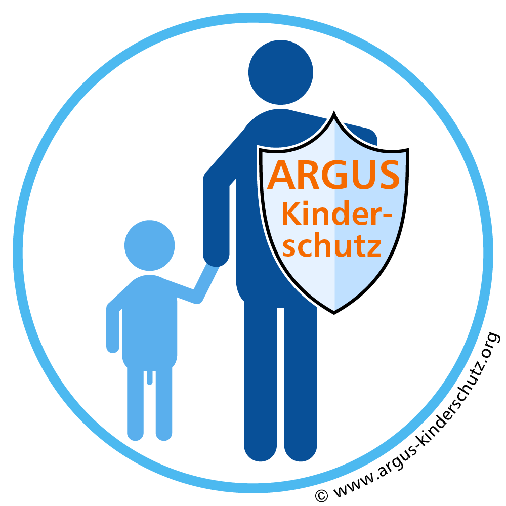 Icon Erwachsener mit Schutzschild und männlichem Kind an der Hand