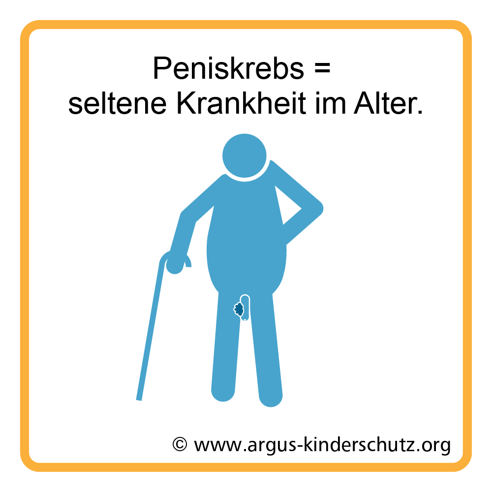 Icon für seltene Erkrankung Peniskrebs, mit Antibiotika, kein Argument für prophylaktische Beschneidung